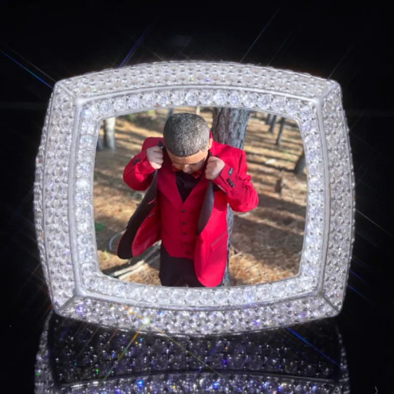 3D CUSTOM PICTURE ICED RING sold by The GUU Shop