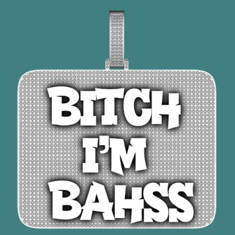 CUSTOM LETTER NECKLACE 3D BIG SQUARE sold by The GUU Shop