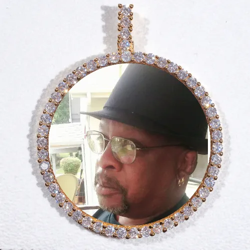 LARGE 3D CIRCLE CUSTOM PICTURE PENDANT sold by The GUU Shop