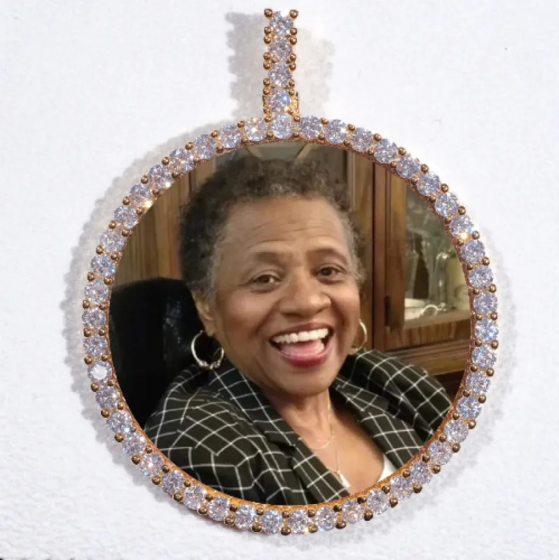 LARGE 3D CIRCLE CUSTOM PICTURE PENDANT sold by The GUU Shop