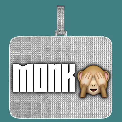 CUSTOM LETTER NECKLACE 3D BIG SQUARE sold by The GUU Shop