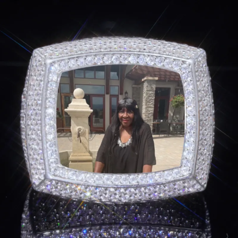 3D CUSTOM PICTURE ICED RING sold by The GUU Shop