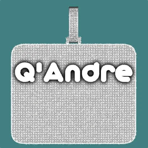 CUSTOM LETTER NECKLACE 3D BIG SQUARE sold by The GUU Shop