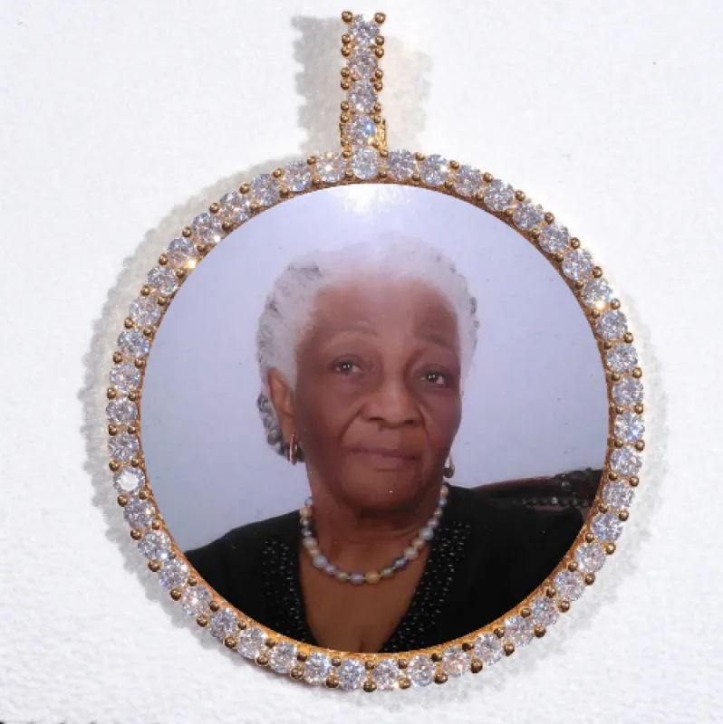 LARGE 3D CIRCLE CUSTOM PICTURE PENDANT sold by The GUU Shop