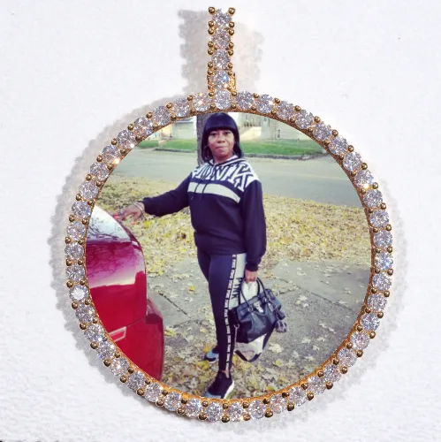 LARGE 3D CIRCLE CUSTOM PICTURE PENDANT sold by The GUU Shop