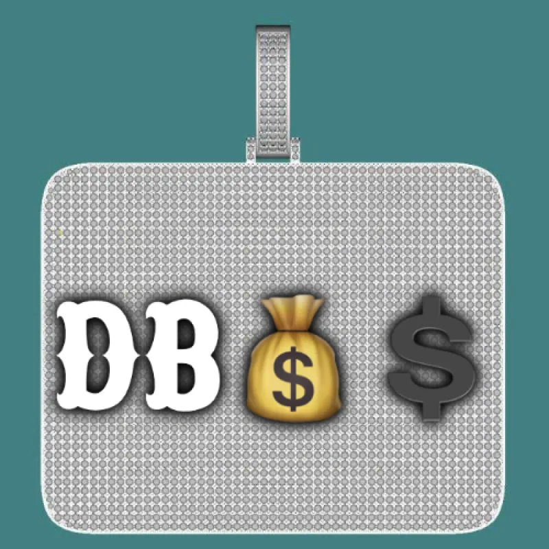 CUSTOM LETTER NECKLACE 3D BIG SQUARE sold by The GUU Shop