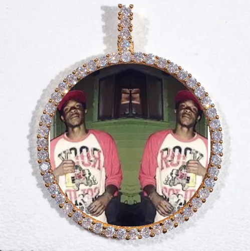 LARGE 3D CIRCLE CUSTOM PICTURE PENDANT sold by The GUU Shop