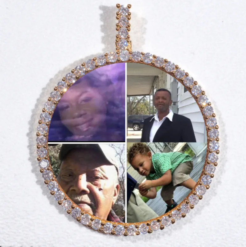LARGE 3D CIRCLE CUSTOM PICTURE PENDANT made by The GUU Shop