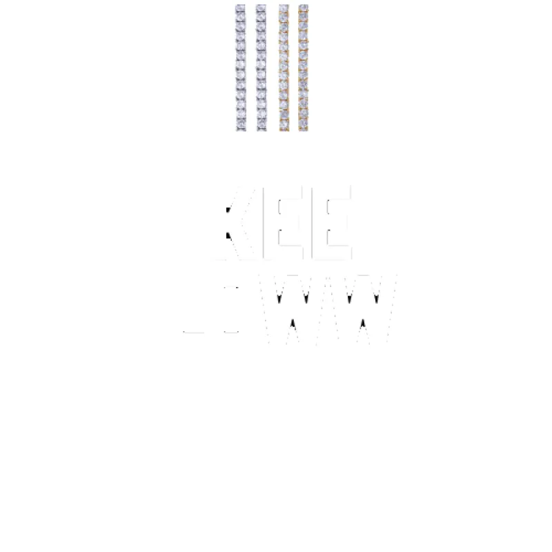 Custom Letters Baguette Two Layer Necklace made by The GUU Shop