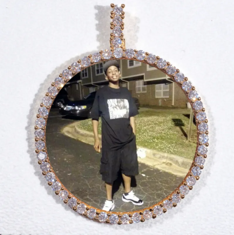 LARGE 3D CIRCLE CUSTOM PICTURE PENDANT sold by The GUU Shop