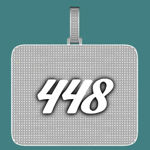 CUSTOM LETTER NECKLACE 3D BIG SQUARE sold by The GUU Shop