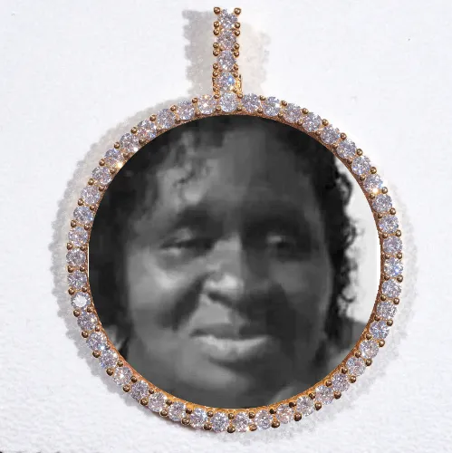 LARGE 3D CIRCLE CUSTOM PICTURE PENDANT sold by The GUU Shop