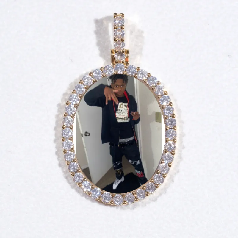 3D Oval Custom Picture Pendant sold by The GUU Shop