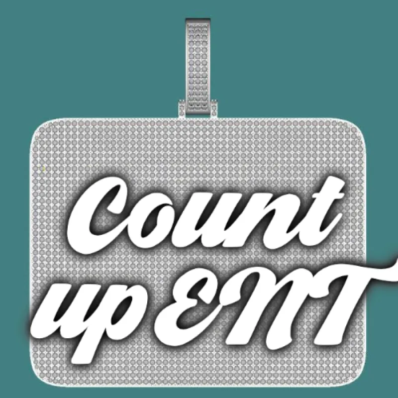 CUSTOM LETTER NECKLACE 3D BIG SQUARE sold by The GUU Shop