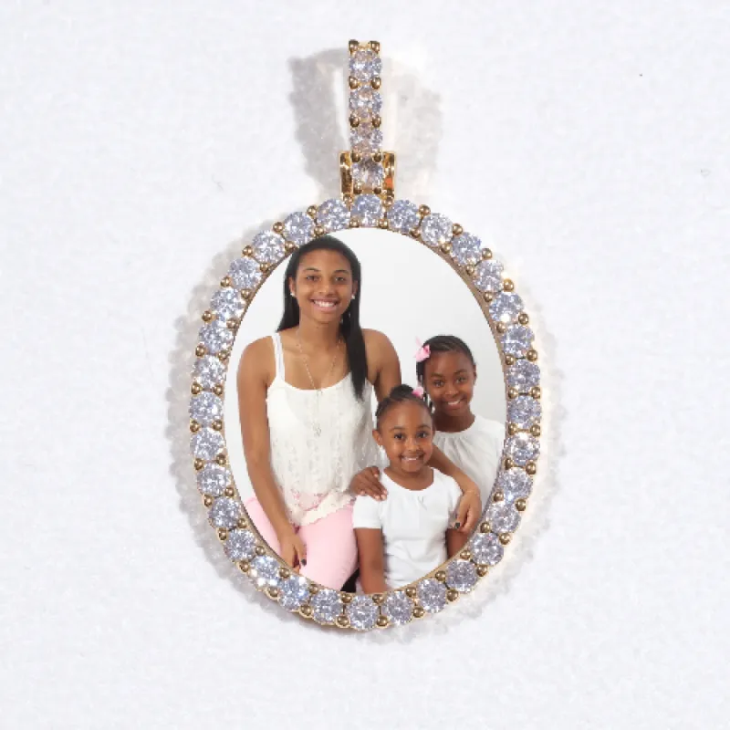 3D Oval Custom Picture Pendant sold by The GUU Shop