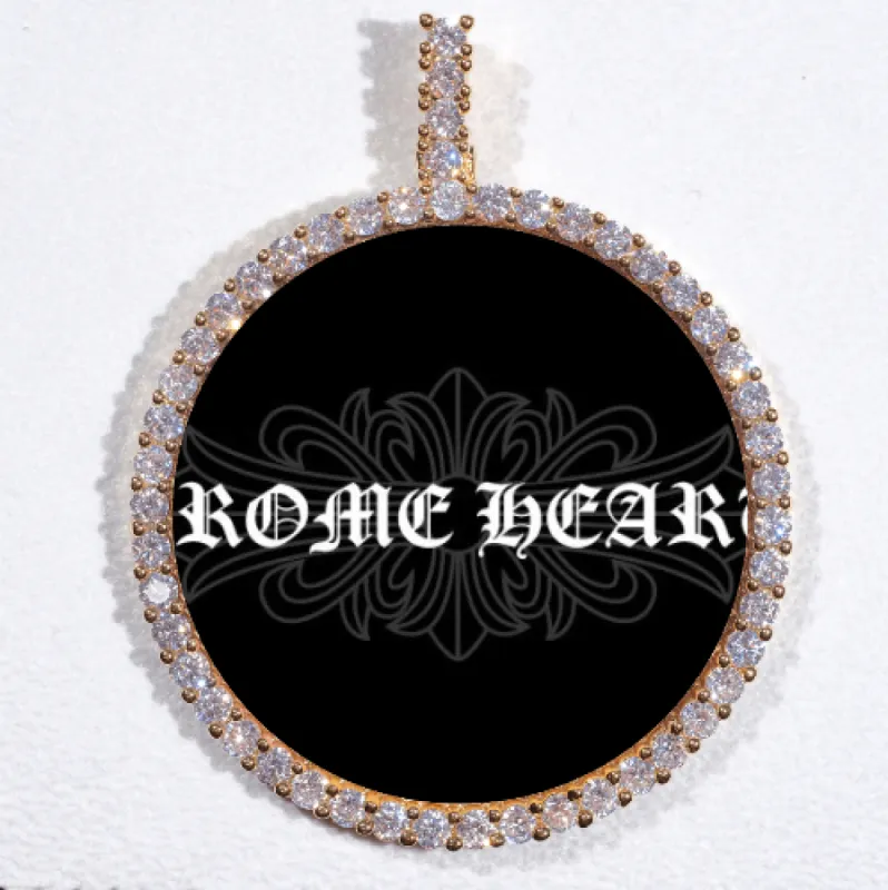 LARGE 3D CIRCLE CUSTOM PICTURE PENDANT sold by The GUU Shop