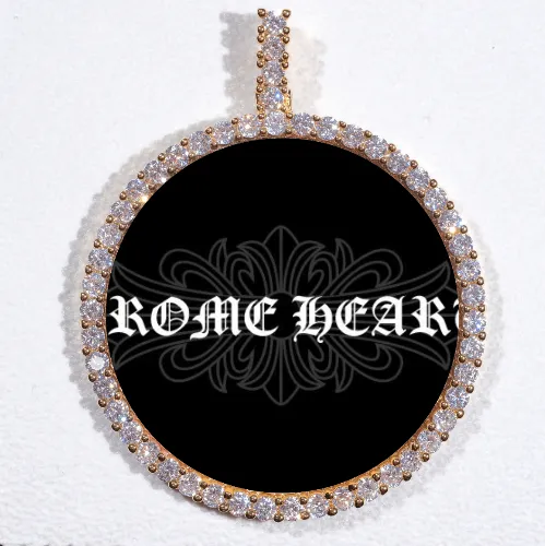 LARGE 3D CIRCLE CUSTOM PICTURE PENDANT sold by The GUU Shop