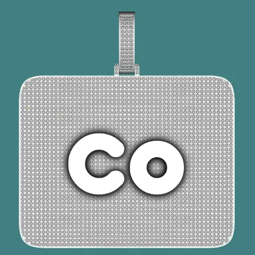 CUSTOM LETTER NECKLACE 3D BIG SQUARE sold by The GUU Shop