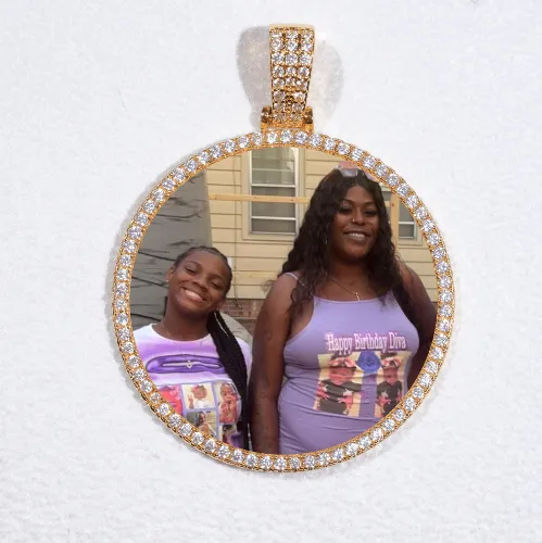 MEDIUM 3D CIRCLE CUSTOM PICTURE PENDANT sold by The GUU Shop