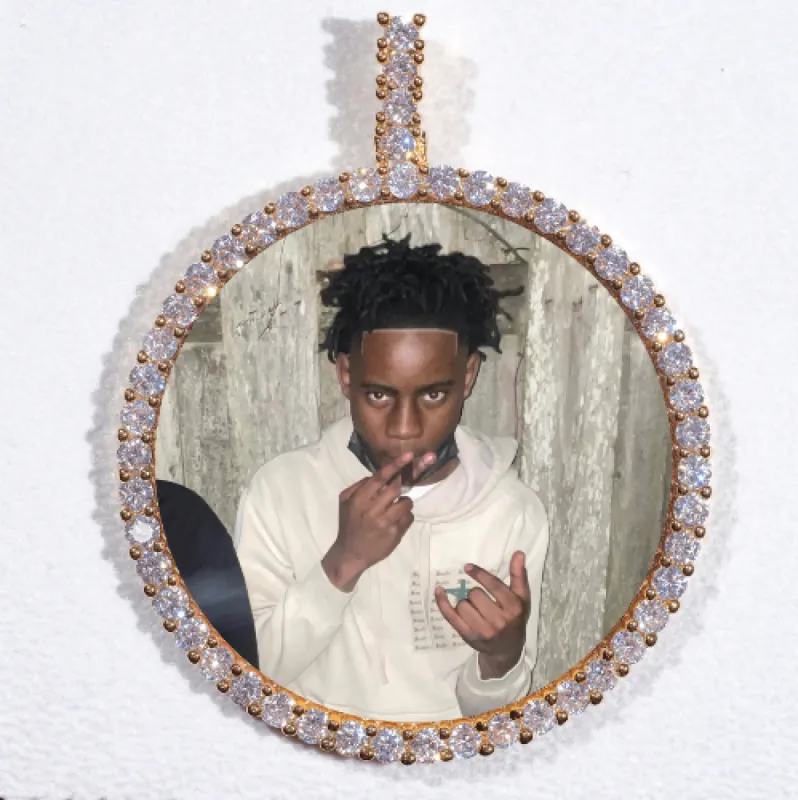 LARGE 3D CIRCLE CUSTOM PICTURE PENDANT sold by The GUU Shop