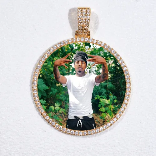 MEDIUM 3D CIRCLE CUSTOM PICTURE PENDANT sold by The GUU Shop