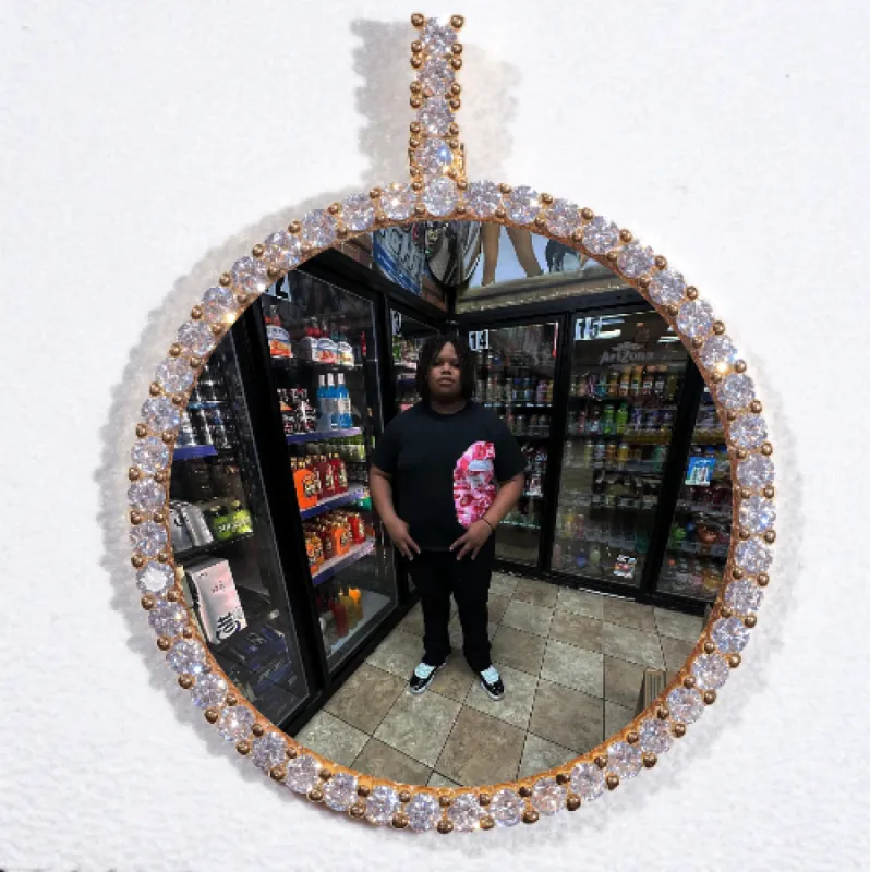 LARGE 3D CIRCLE CUSTOM PICTURE PENDANT made by The GUU Shop