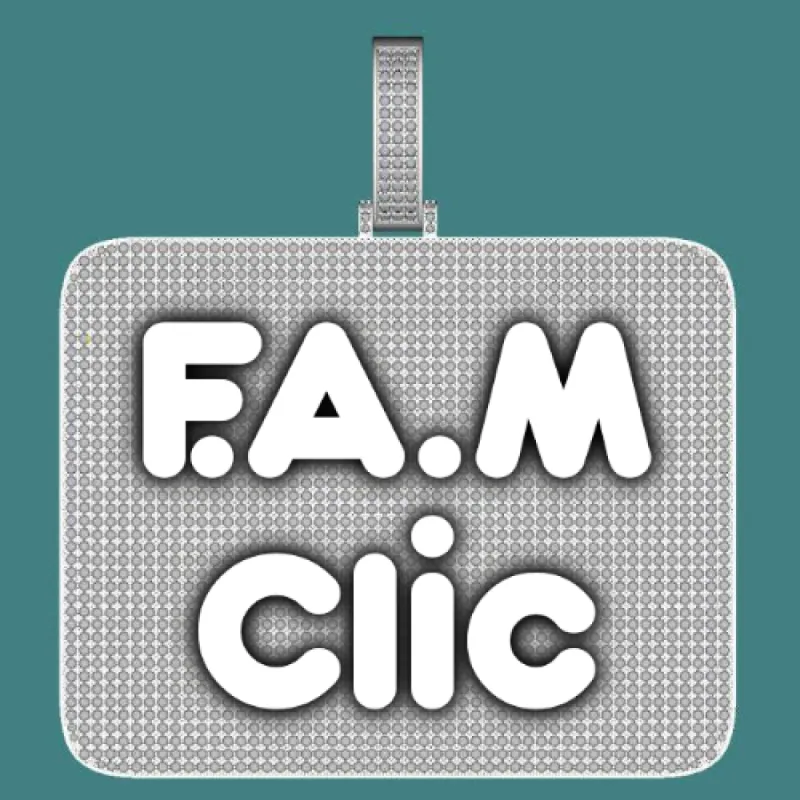 CUSTOM LETTER NECKLACE 3D BIG SQUARE sold by The GUU Shop