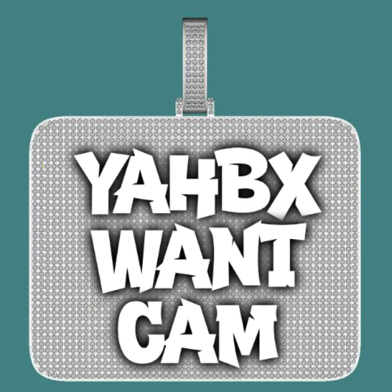 CUSTOM LETTER NECKLACE 3D BIG SQUARE sold by The GUU Shop