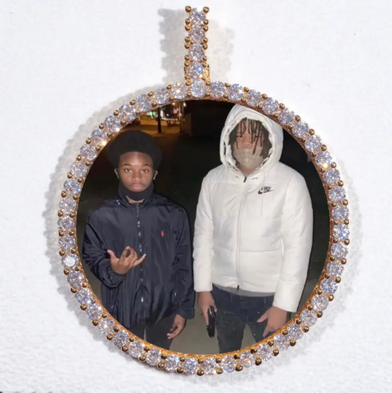 LARGE 3D CIRCLE CUSTOM PICTURE PENDANT sold by The GUU Shop