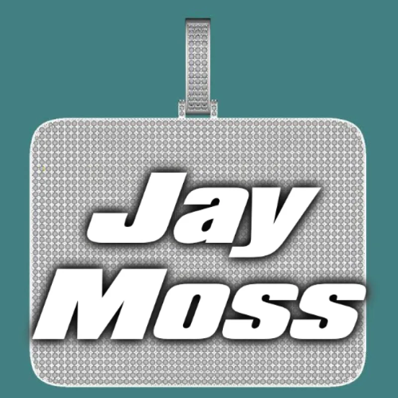 CUSTOM LETTER NECKLACE 3D BIG SQUARE sold by The GUU Shop