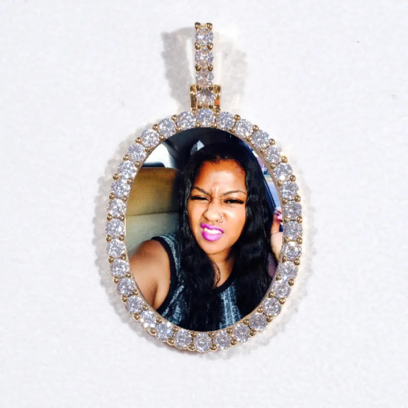 3D Oval Custom Picture Pendant sold by The GUU Shop