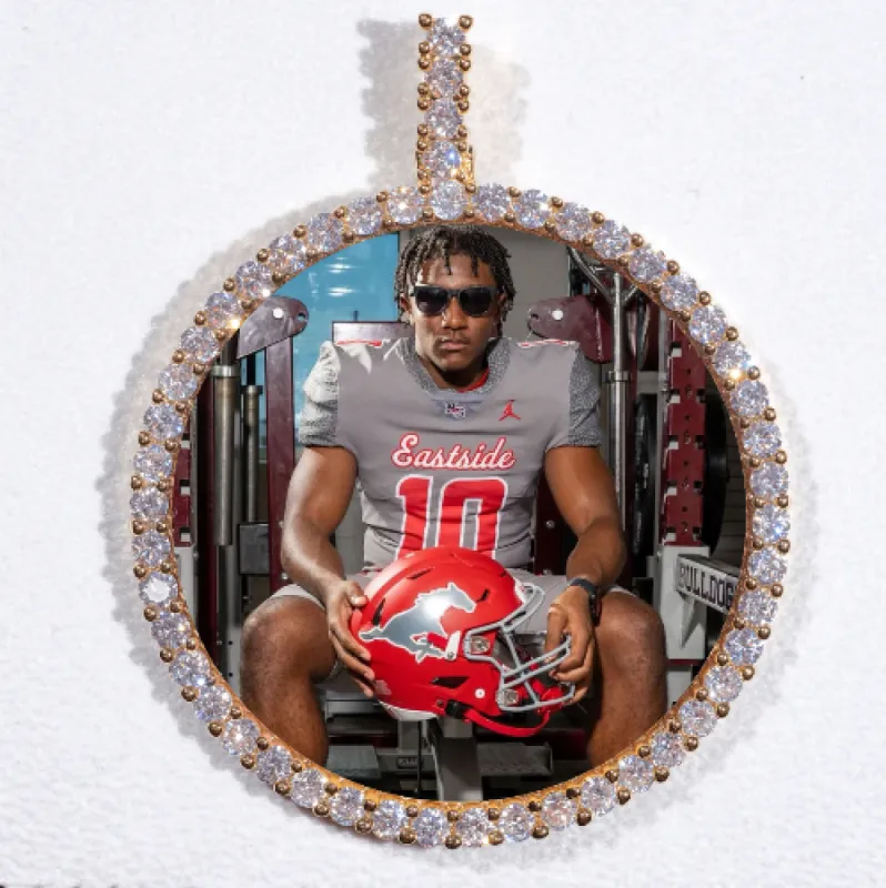 LARGE 3D CIRCLE CUSTOM PICTURE PENDANT sold by The GUU Shop