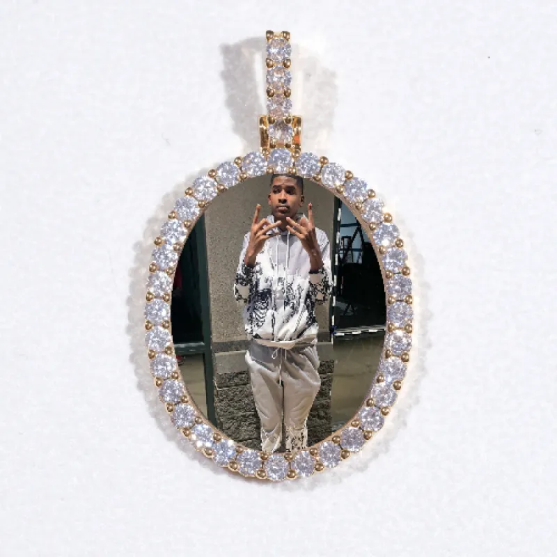 3D Oval Custom Picture Pendant sold by The GUU Shop