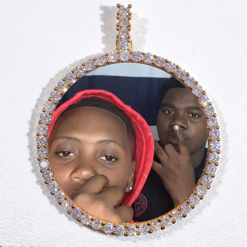 LARGE 3D CIRCLE CUSTOM PICTURE PENDANT sold by The GUU Shop