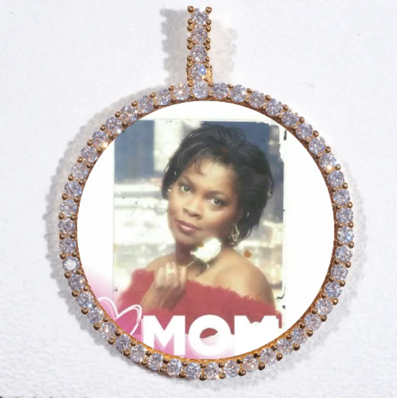 LARGE 3D CIRCLE CUSTOM PICTURE PENDANT sold by The GUU Shop