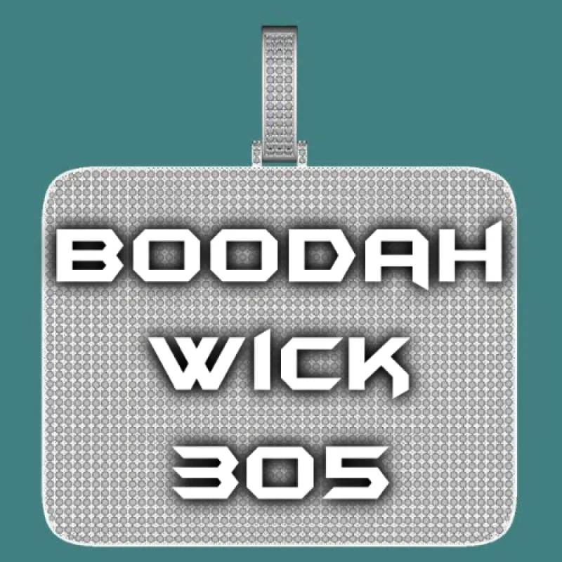 CUSTOM LETTER NECKLACE 3D BIG SQUARE sold by The GUU Shop