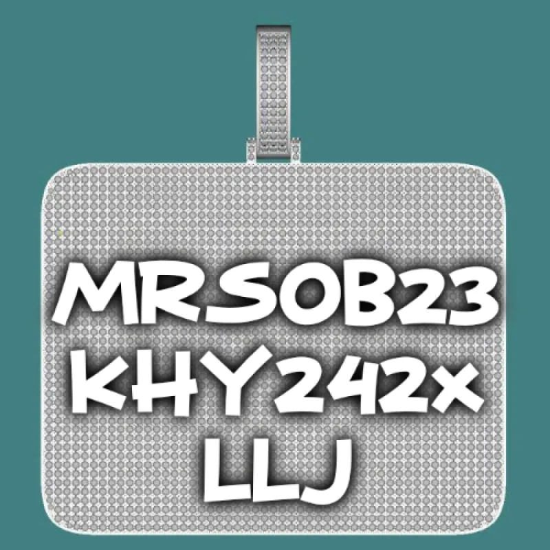 CUSTOM LETTER NECKLACE 3D BIG SQUARE sold by The GUU Shop