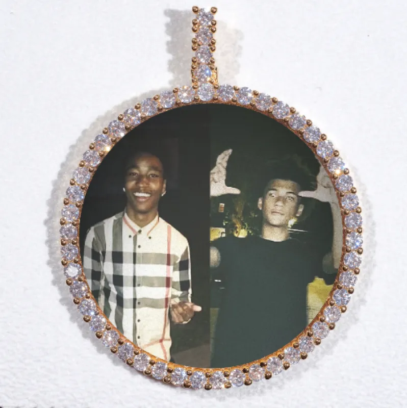 LARGE 3D CIRCLE CUSTOM PICTURE PENDANT sold by The GUU Shop