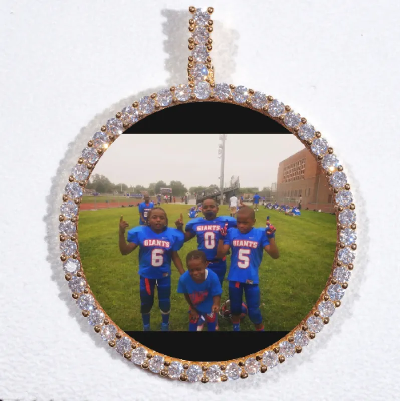 LARGE 3D CIRCLE CUSTOM PICTURE PENDANT sold by The GUU Shop