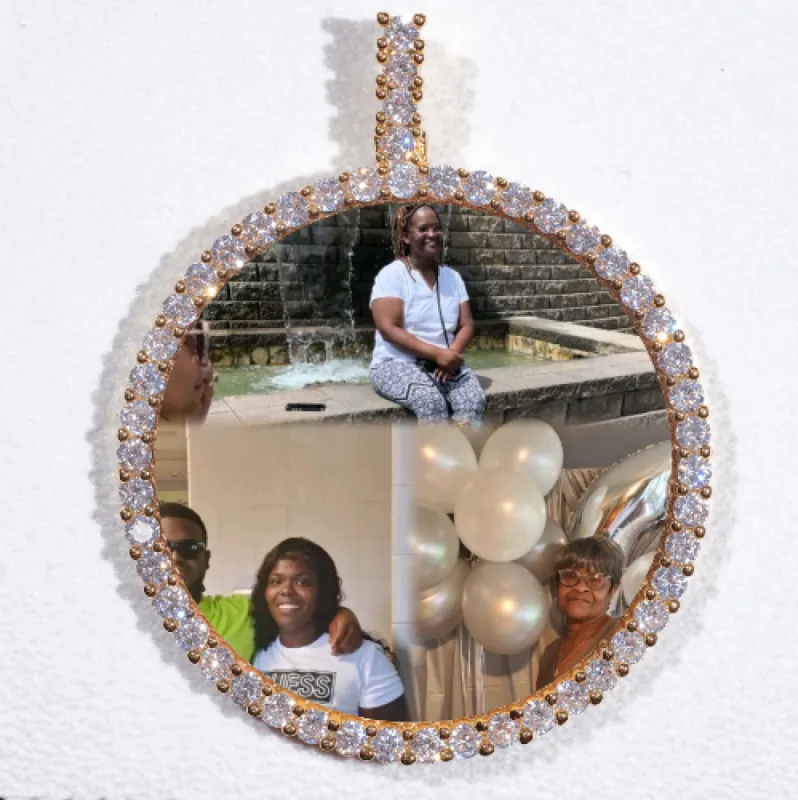 LARGE 3D CIRCLE CUSTOM PICTURE PENDANT sold by The GUU Shop