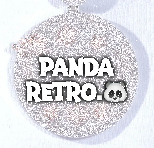 CUSTOM LETTER NECKLACE 3D BIG CROWN DISC sold by The GUU Shop