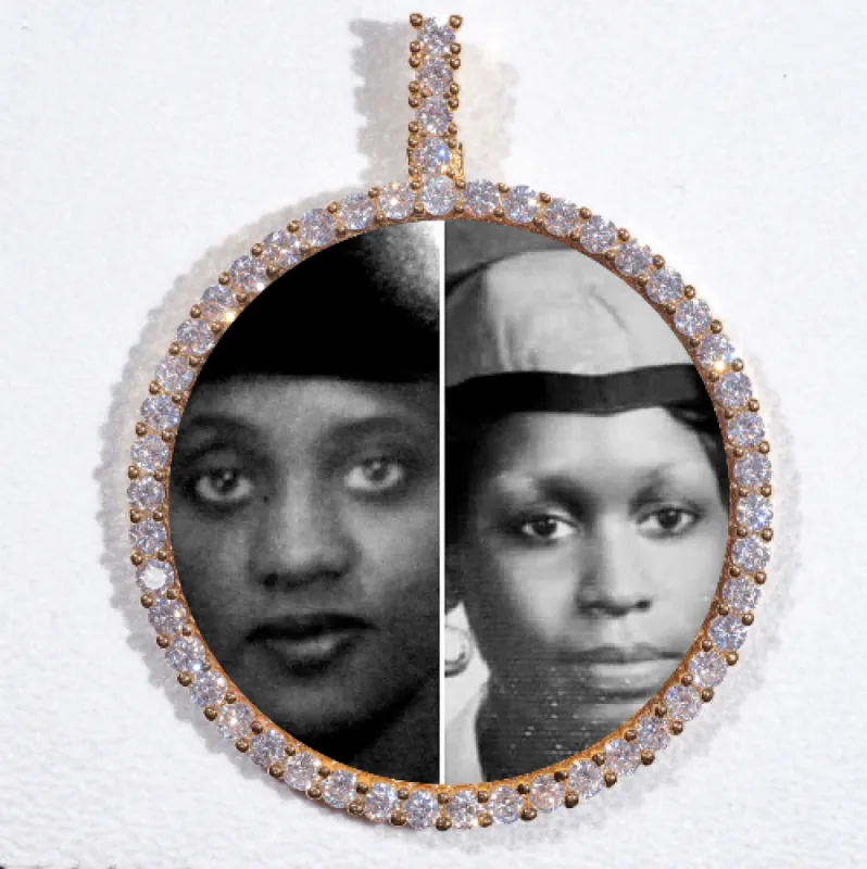 LARGE 3D CIRCLE CUSTOM PICTURE PENDANT sold by The GUU Shop