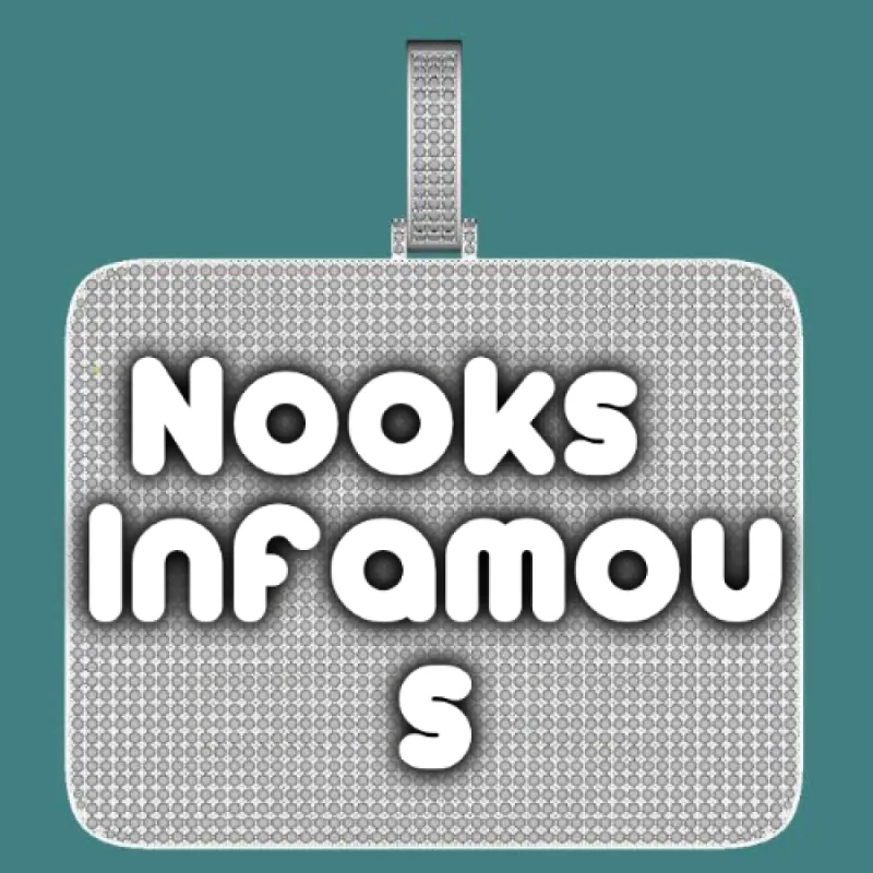 CUSTOM LETTER NECKLACE 3D BIG SQUARE sold by The GUU Shop