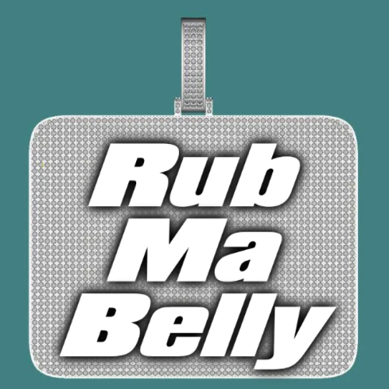 CUSTOM LETTER NECKLACE 3D BIG SQUARE sold by The GUU Shop