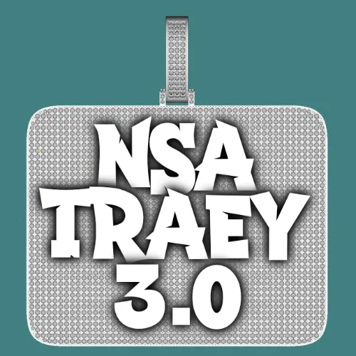 CUSTOM LETTER NECKLACE 3D BIG SQUARE sold by The GUU Shop