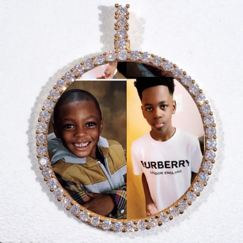 LARGE 3D CIRCLE CUSTOM PICTURE PENDANT sold by The GUU Shop