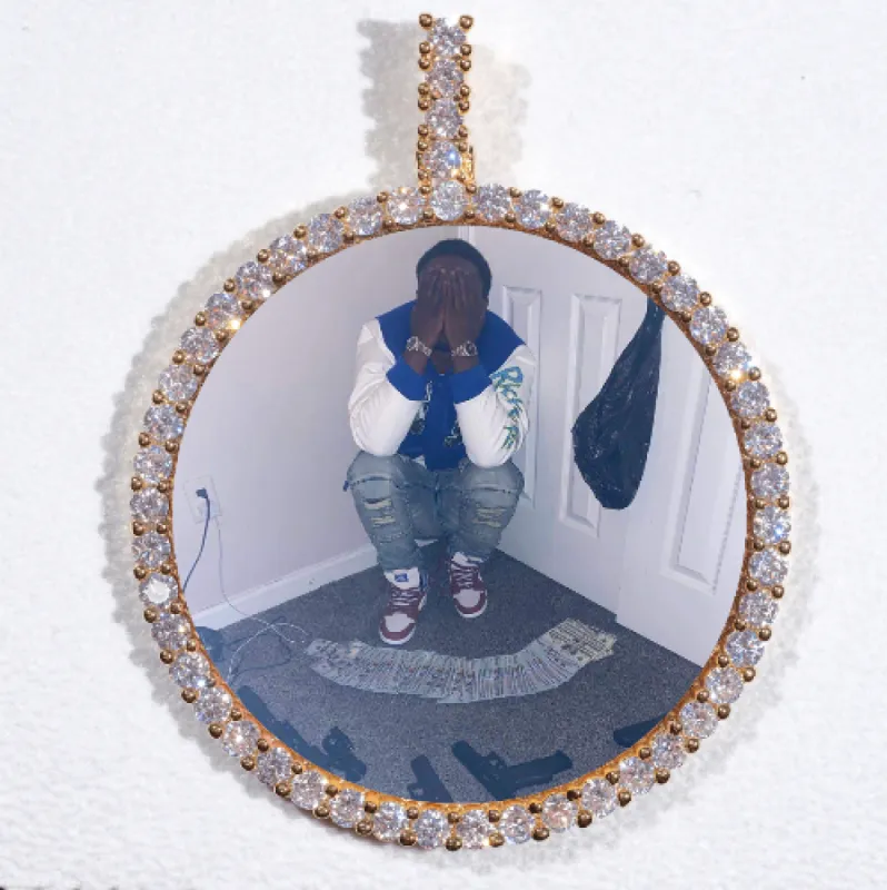 LARGE 3D CIRCLE CUSTOM PICTURE PENDANT sold by The GUU Shop