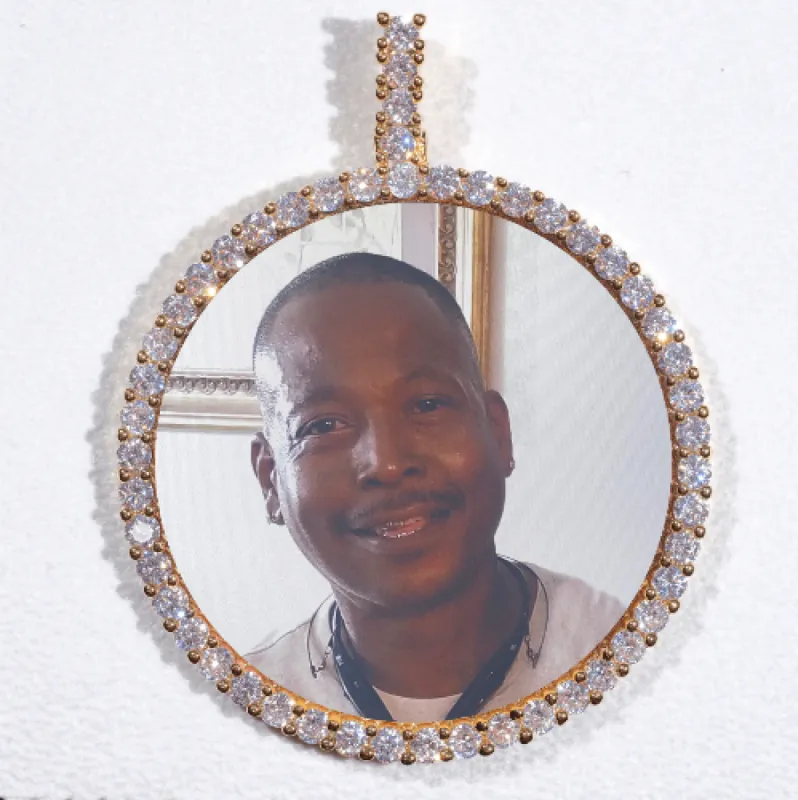 LARGE 3D CIRCLE CUSTOM PICTURE PENDANT sold by The GUU Shop