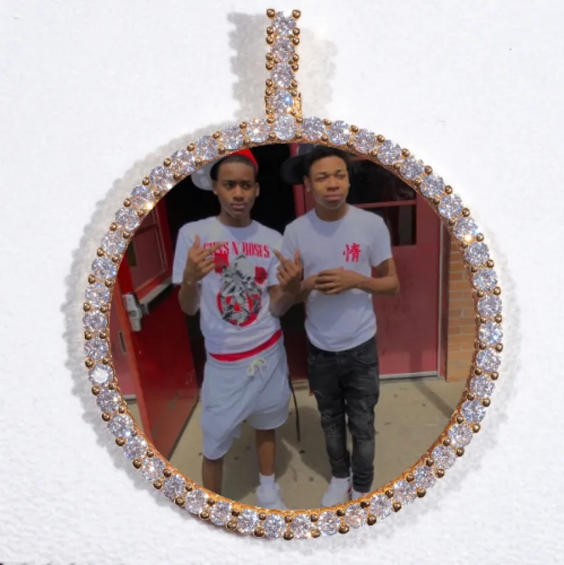 LARGE 3D CIRCLE CUSTOM PICTURE PENDANT sold by The GUU Shop