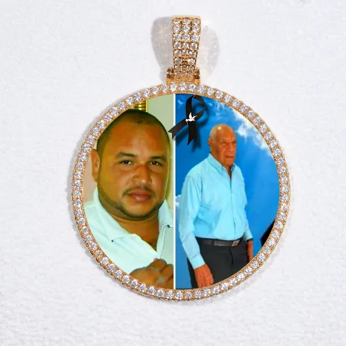 MEDIUM 3D CIRCLE CUSTOM PICTURE PENDANT sold by The GUU Shop
